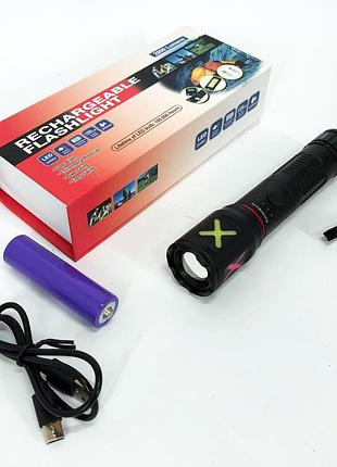 Ліхтар із захистом від пилу, ліхтар батареї портативний світлодіодний, ліхтарик на спідньому заряджанням для дому bl-52