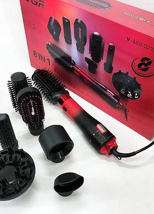 Фен для волос с насадками универсальный vgr v-484 4 в 1, качественный фен для волос gt-47