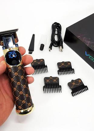 Триммер с насадками разной длины vgr, практичная машинка для стрижки волос, машинка для стрижки мужская zg-67