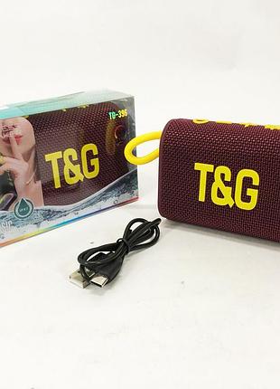 Блютуз-колонка світлодіодна tg396, активна акустична колонка з акумулятором, блютуз аудіоприймач sz-24