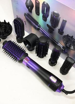Мультифункциональный фен для причесок vgr 8 в 1 v-488, фен для волос с холодным режимом iz-66