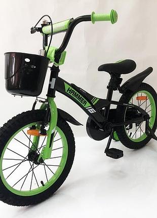 Двухколесный легкий детский велосипед hammer, велосипед для катания по асфальту надежный im-32