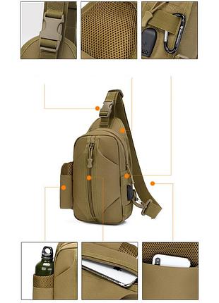 Сумка тактична для документів, плечова чоловіча містка сумка, практична сумка-месенджер nf-17