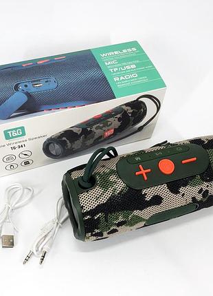 Портативная колонка для пк tg341, беспроводная колонка bluetooth с радио блютуз для улицы cg-57