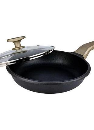 Сковорода с ручкой алюминий magio, литая сковорода с антипригарным покрытием, долговечные сковородки ga-77