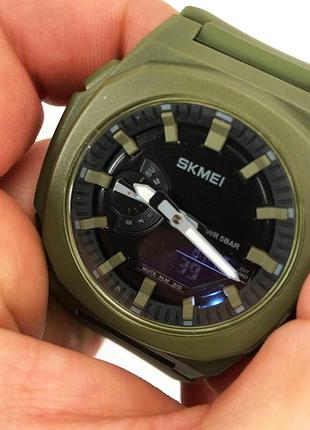 Мужские спортивные часы с гарантией skmei, военные часы с секундомером спортивные мужские удобные bl-54