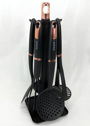 Набор силиконовых принадлежностей на подставке, кухонные принадлежности поварешка nf-63