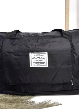 Дорожня сумка чорна поліестер
