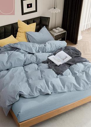 Комплект постільної білизни viluta євро варена бавовна wash printed 05