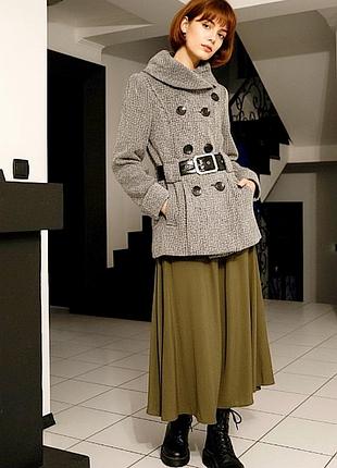 Тепле вовня пальто мілітарі вовна