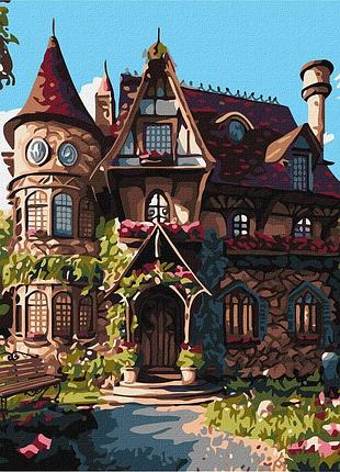 Картина по номерам пейзаж. уютный дворец 40*40 см идейка kho 6330