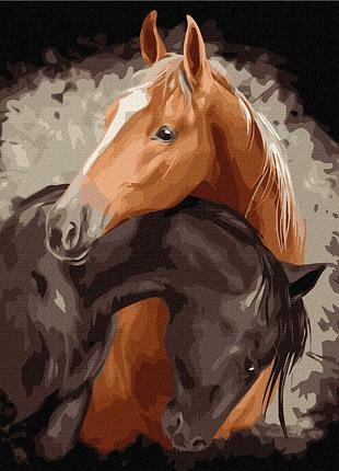 Картина за номерами "граціозна краса" ідейка kho4297 40х40 см