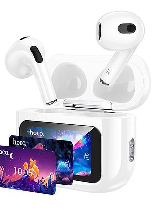Бездротові tws навушники hoco ew81 elegant with touch screen anc white