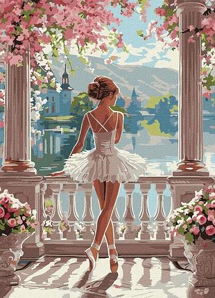 Картина по номерам люди. прекрасная балерина 40*50 см идейка kho 8441