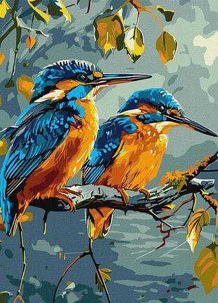 Картина по номерам украинские птички 30*40 см идейка kho 6640