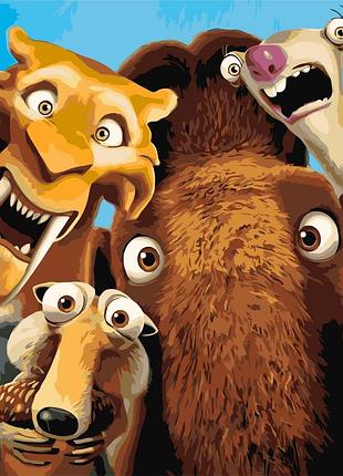 Картина за номерами льодовиковий період 40*50 см оригамі lw 3512