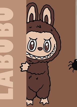 Картина по номерам для детей. лабубу прятки 25*25 см идейка kho 1302