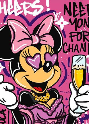 Картина по номерам герои кино. мини маус арт 40*50 см оригами lw 3523