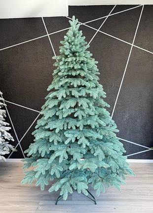 Елка искуственная литая роял ель голубая литые ветки 110 см, 1.1 м