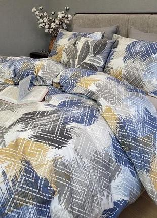 Постільна білизна фланель азарт сірий сімейний