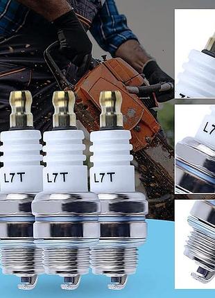 Свічки запалювання l7t для 2-тактних двигунів. набір 3 шт. для квадроциклу, газонокосарки, бензопилки, мотокоси
