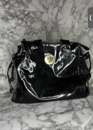 Лаковая кожаная сумка gucci оригинал винтажная в идеальном состоянии