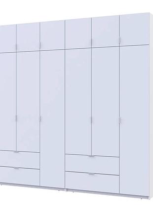 Шафа для одягу doros лукас білий 3+3 дсп 240х50х240 drs-011683 (42005106)