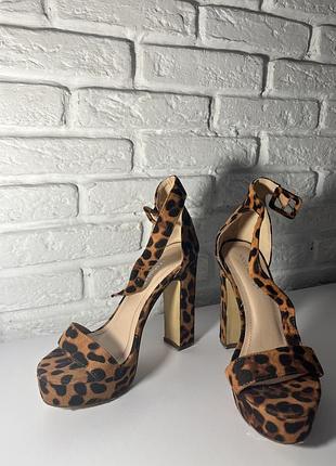 Босоніжки в тваринний принт