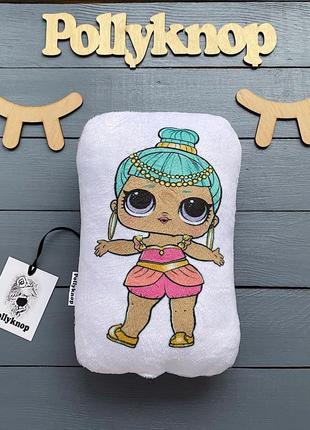 Плюшева подушка з лялькою лол