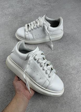 Alexander mcqueen white leather кросовки оригінал
