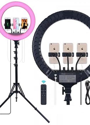 §лампа кольцевая led 46 cm 18" | 55w | hq-18s