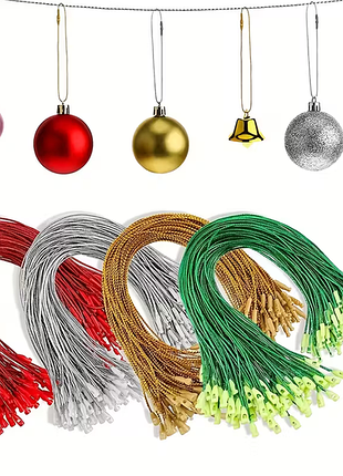 🎄 підвіски для ялинкових іграшок із клямкою — 20 см | 30 шт.