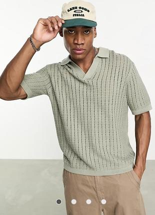 Вʼязана котонова футболка