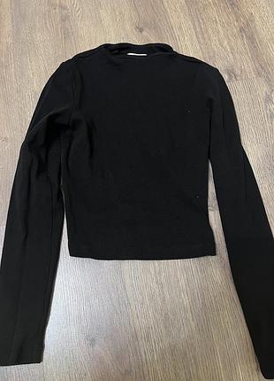 Топ лонгслів із вікритою спиною