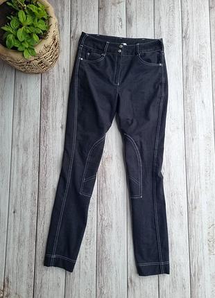 Брюки для конного спорта лосины джеггинсы черные shires