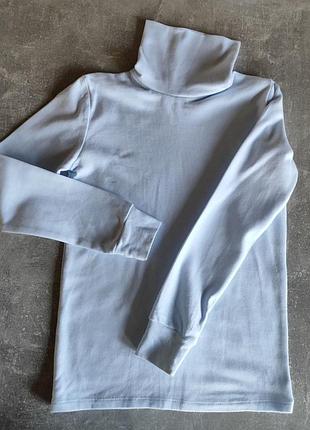 Гольф водолазка размер 128/134 на байке голубой цвет 💙