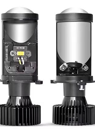 Автомобільна led фара h4 y6d — лінзована, далеке світло, 12v