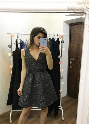 Дуже класне плаття з вставками з еко шкіри h&m