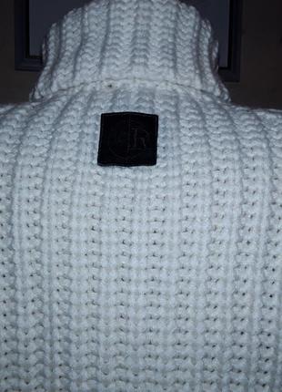 Кофта свитер под горло  крупная вязка5 фото