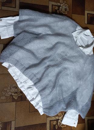 Джемпер паутинки ручной работы 6