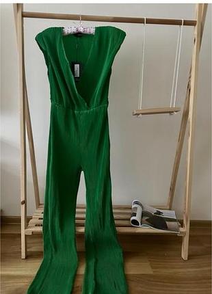Комбінезон prettylittlething зелений m поліестер новий