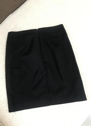 Базовая чёрная юбка mango4 фото