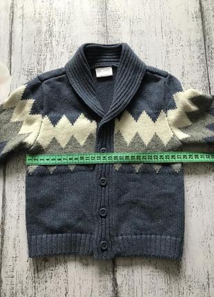 Крутая кофта свитер кардиган f&f 9-12мес4 фото