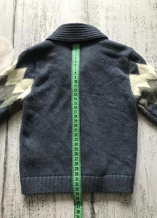 Крутая кофта свитер кардиган f&f 9-12мес5 фото