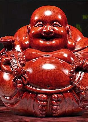 Статуэтка хотей (смеющийся будда) из розового дерева