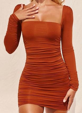 Плаття коричневе 2