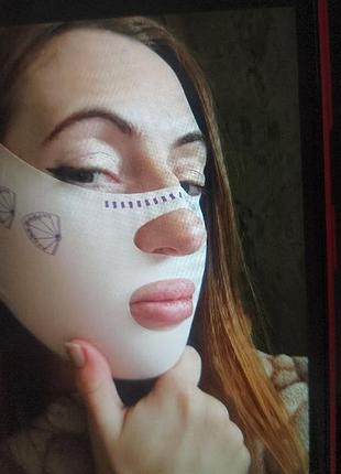 Бандаж маска коррекции овала лица бандаж повязка от отеков подтяжка лица