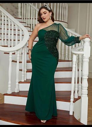 Shein на 22-24 р довга сукня в паєтку