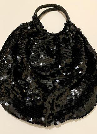 Сумка шопер в паєтки 2