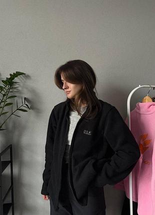 Jack wolfskin фліс чорна фліска підклад